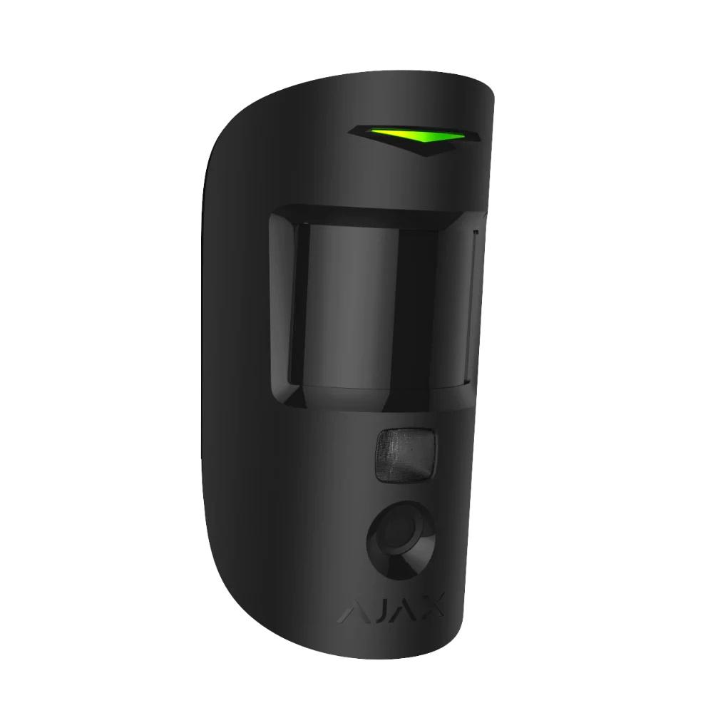 Ajax MotionCam PhOD BLACK - 2 Way Wireless Pet Immune PIR Motion Detector With Photo On Demand Verification, 12m
