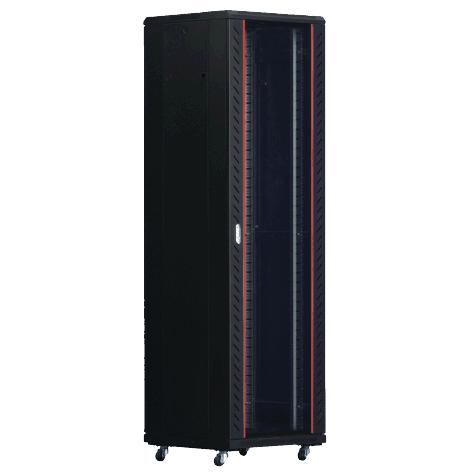 PSS* 45RU 800 Wide, 1200mm Deep Freestanding Cabinet With 3x Fixed Shelves, 40 x Cage Nuts, Lockable Vented Front Door