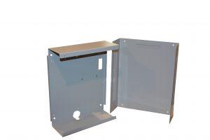 Tactical 1.1MM Steel Powder Coated Enclosure Dimensions 250W x 310H x 100D MM - Colour Apo Grey, Will House 2.5A Or 5A Power Module, 1 x PDM Modules And Has Space For 1 x 7Ah SLA Battery, Supplied With 2 x Tamper Switches And Mounting Hardware, Screw For