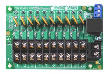 Tactical* 10 Way PDM 12VDC / 24VAC [Selectable] - 1A Fuses - With Common Fault Relay Output And 4 x 3M Mounting Feet
