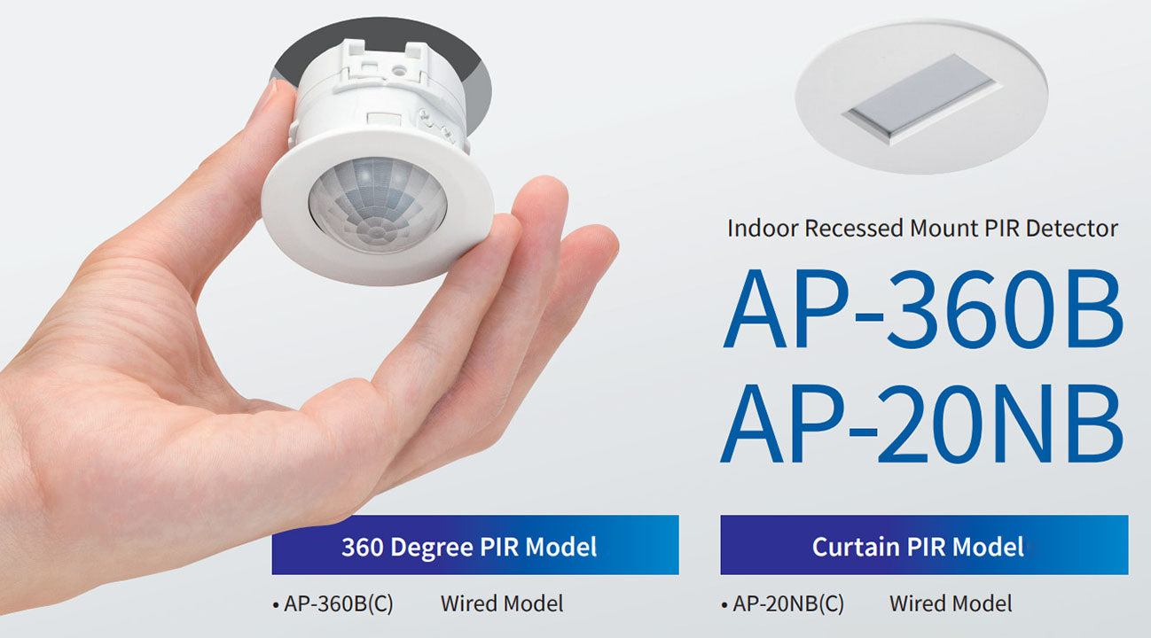 Meet The New AP-360B & AP-20NB Recessed Optex Detectors
