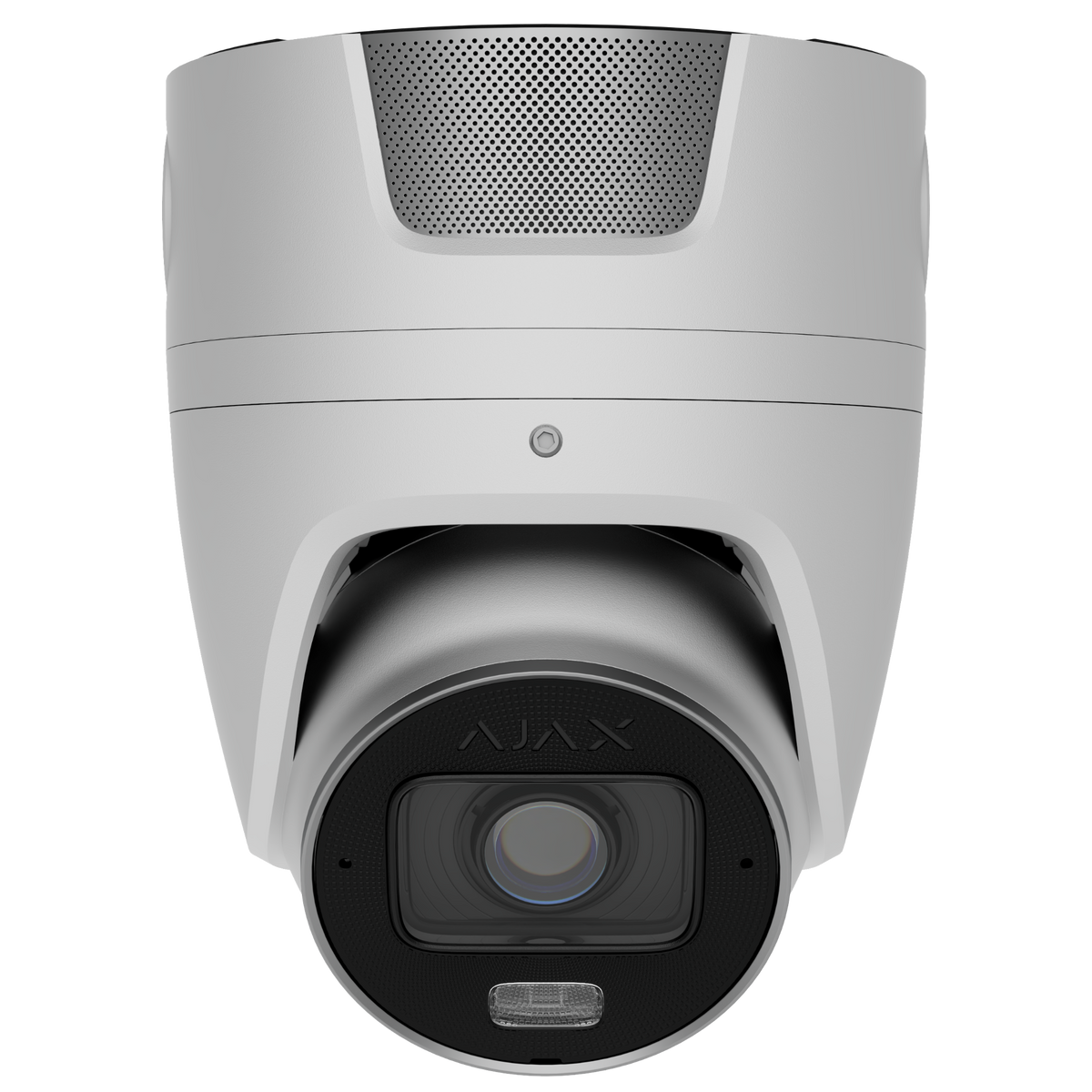 Ajax Baseline 5MP TurretCam Hybrid Light Varifocal, 2.8-12mm Varifocal Lens, Dual Light IR & White LED 15m, AI Human & Vehicle Detection, Built-in Mic & Speaker, Alarm I/O, MicroSD, PoE, IP67 (White)