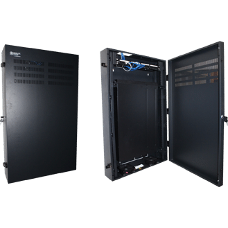 PSS* 4RU/2RU 19" Vertical Wall Mounted Racks With Lockable Vented Front Door