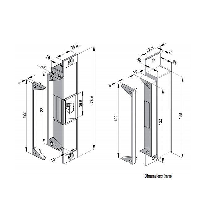 LOX Electric Strike 12/24VDC Multi-Function