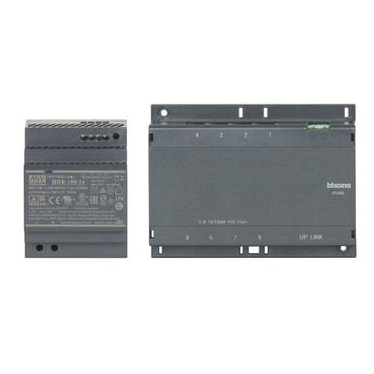 Bticino* IP 8-Port 10/100 Ethernet Switch With 100W / 24V Power Supply