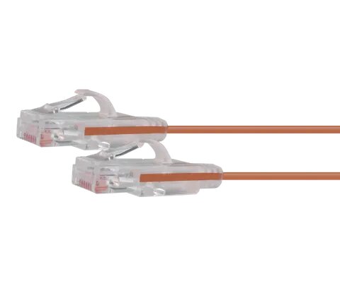 Certech 2M CAT6A Orange UTP Super Thin Patch Lead