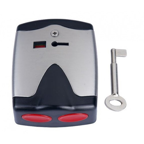 Secor Double Push Duress Panic Latching Stainless Steel Key Resettable With Selectable EOL (1.0K, 2.0K, 3.3K, 4.7K, 5.6K, 6.8K, 7.9K)