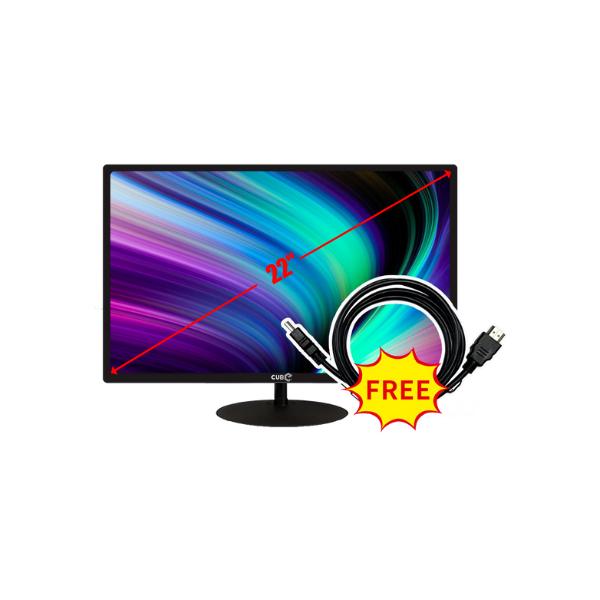 **SUPPLY DELAY (15 JAN 25)** Zankap 22'' 1080P LED Monitor - HDMI, VGA, Built-in Speaker, 12VDC (Cable Connectors From Bottom And Compatible With SECCAB Enclosure) Replacement MW-LC22