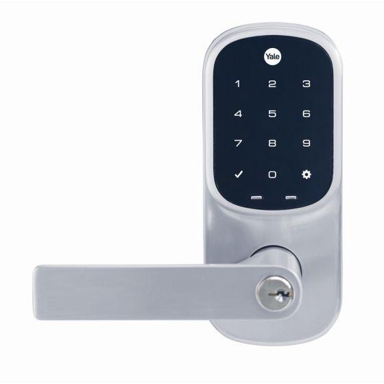 Yale Assure Ajax Ready Lever Lock, Satin CHROME With Touch Keypad, Yale Home Module (Requires AYR-BDG-CB2-ANZ)