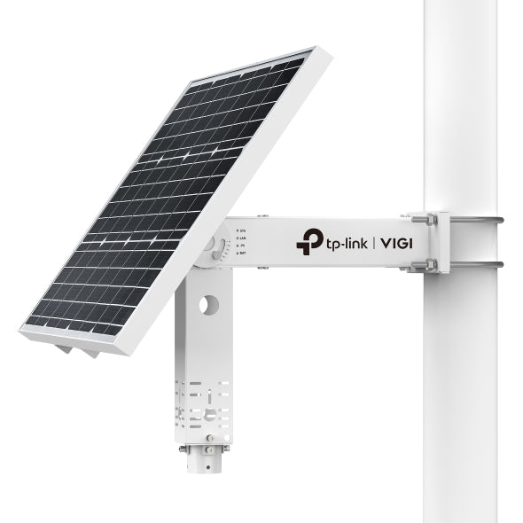 VIGI By TP-Link Intelligent Solar Power Supply System, 60W 18V Solar Panel, 30Ah 12VDC Output Battery, 500+ Cycles, Intelligent Auxiliary Heating, -30°C to 60°C Operating Range, RJ45 Ethernet, Load Control, Battery Overtemperature Protection, Battery Le