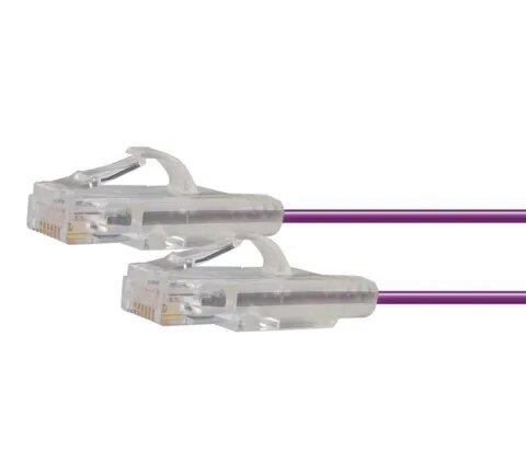 Certech 1M CAT6A Purple UTP Super Thin Patch Lead