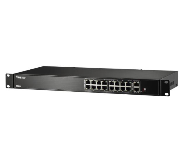 IDIS 16PORT UNMANAGED POE SWITCH, 3YR