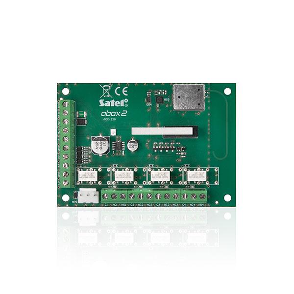 Satel Abax2 Integration Module For Third-Party Wired Detectors Or Devices, With Programable 4 Zones And 4 Relay Outputs