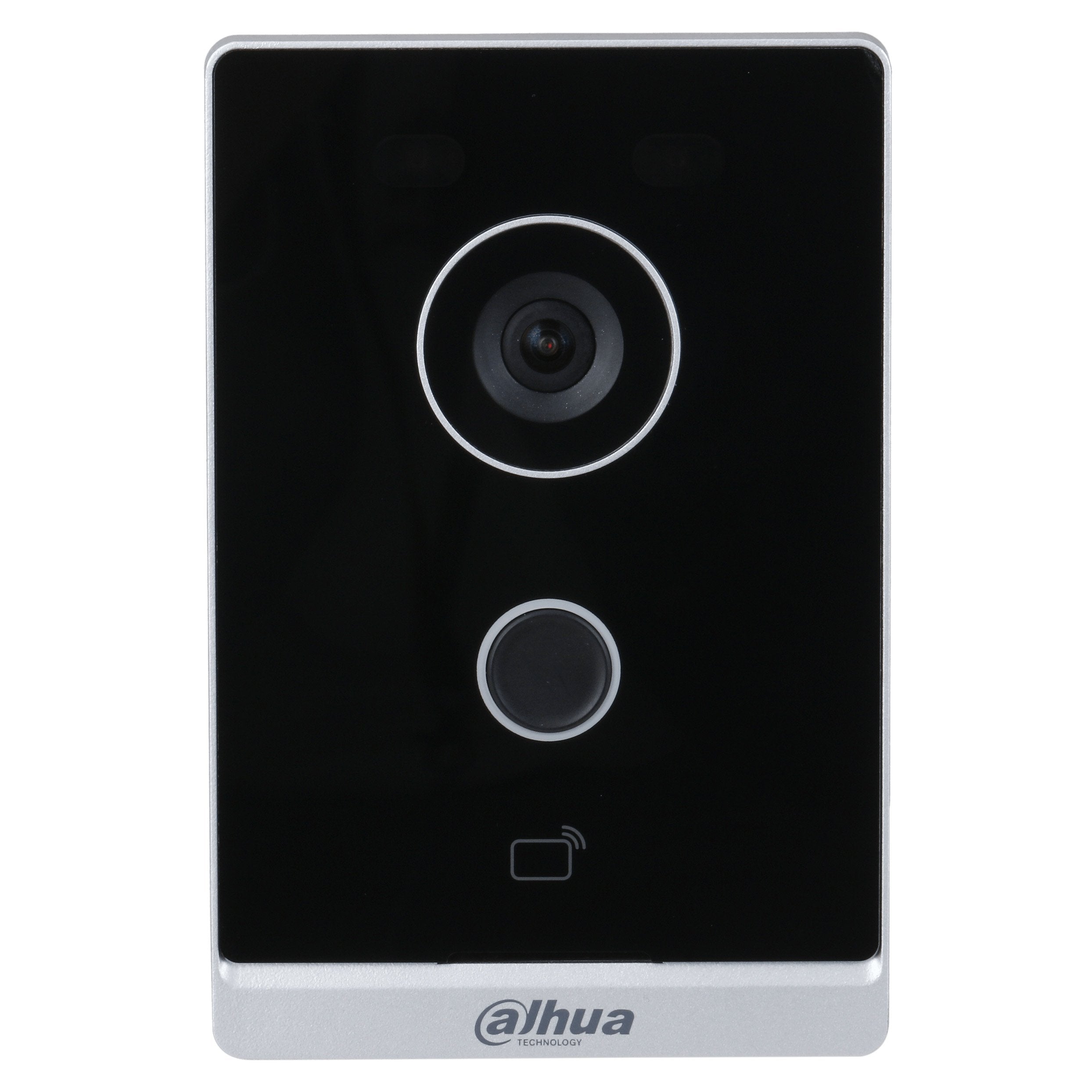 Dahua IP WiFi Villa 1-Button External Station, 2MP, **BLACK** With MiFare Reader, Mobile App, IP65, POE / 12VDC, Surface Mount (**Initial Hard-Wired Setup Required**)