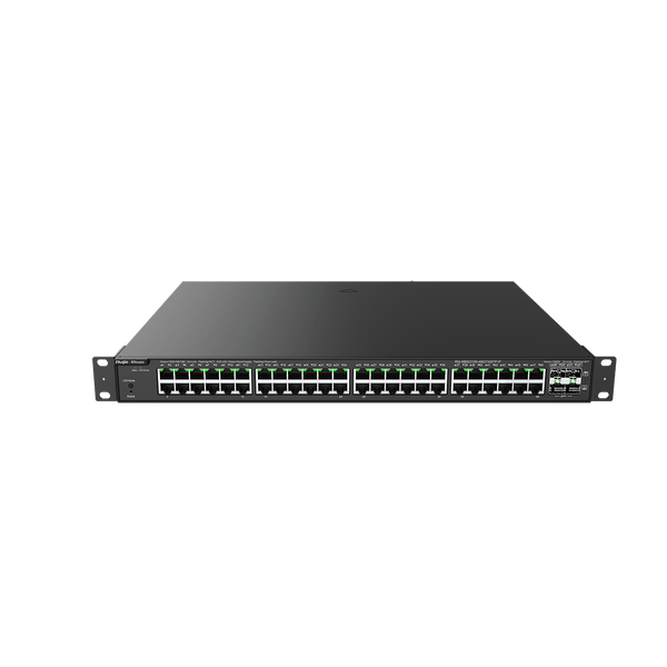 Ruijie Reyee 52-Port Gigabit Layer 2 Cloud Managed POE Switch, 48 x POE+, 4 x SFP, 370W, Rack Mount