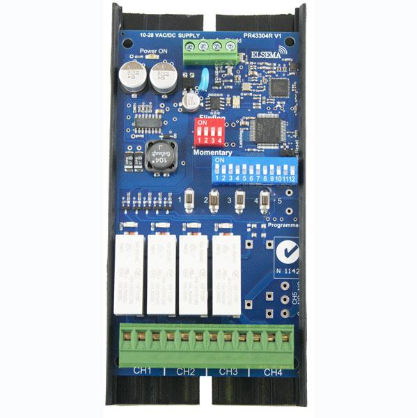 Elsema 4OnChannel Standalone Penta Series Receiver With Relay Output 433MHz, IP66 Enclosure, Compatible With PentaCODE & PentaFOB Transmitters