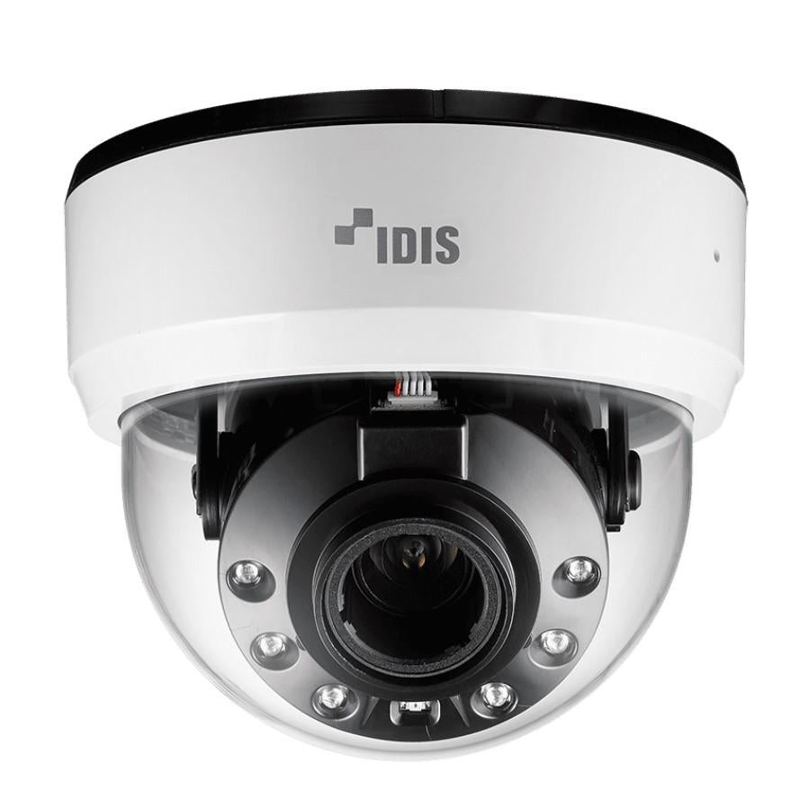 IDIS 2MP IP Internal IR Dome Camera, Low Light, 2.8-12mm, 120dB WDR, 30m IR, MicroSD, Built-in Mic / Speaker, POE, (Wall Mount: DA-MA4300 + DA-WM2050)