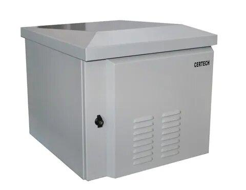 Certech 9RU 400mm Deep Outdoor Wall Mounted Rack With Dual Fan Kit, Serviceable Input / Output Filters, Front Lock, IP45 Rated