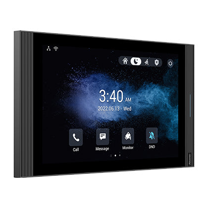 Akuvox IP 10" WiFi Video Handsfree Streamline Internal Unit **BLACK** With 2 x Inbuilt Dry Contact Relay Output, POE / 12VDC (Desk Mount: S567-DMT) Android Version