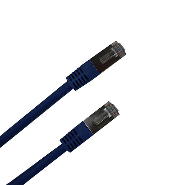 Zankap 2M CAT6A Blue S/FTP Shielded Patch Lead With Shielded Connectors, Low Smoke Zero Halogen