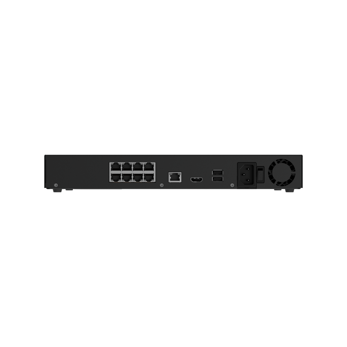 Ajax Superior 8 Channel NVR With Onboard AI, HDMI Output, 2x Hot Swappable HDD Bays, 8x POE (BLACK)