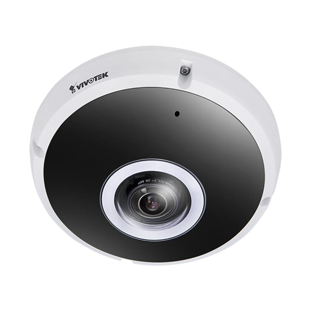 Vivotek Vortex 12MP Premium Series Outdoor Vandal-proof 360 Fisheye, 1.22mm Fisheye Lens, F1.8, WDR Pro, Local Dewarp, Smart Stream III, PoE, Built-in Mic, 512GB Built-In Edge Recording (30 Days), IP66/IK10 **INCLUDES 1 YEAR XPRO LICENSE**