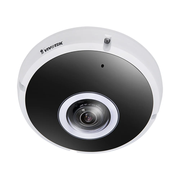 Vivotek Vortex 12MP Premium Series Outdoor Vandal-proof 360 Fisheye, 1.22mm Fisheye Lens, F1.8, WDR Pro, Local Dewarp, Smart Stream III, PoE, Built-in Mic, 512GB Built-In Edge Recording (30 Days), IP66/IK10 **INCLUDES 1 YEAR XPRO LICENSE**