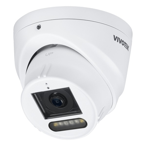 Vivotek Vortex 5MP Premium Series Outdoor Vandal Fixed Turret, 2.8mm Fixed Lens, IR/Warm Light 30m, WDR Pro, 3DNR, PoE, 256GB Built-In Edge Recording (30 Days), IP66/IK10 **INCLUDES 1 YEAR XPRO LICENSE**