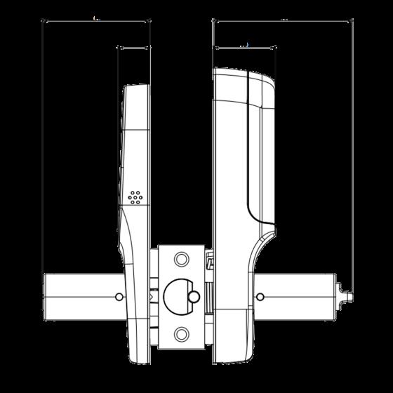 Yale Assure Ajax Ready Lever Lock, Satin CHROME With Touch Keypad, Yale Home Module (Requires AYR-BDG-CB2-ANZ)