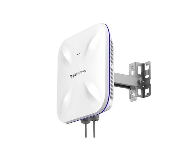 Ruijie Reyee External WiFi6 Gigabit Access Point AX1800, 574Mbps, Dual Band Up To 1201Mbps, IP68, Includes Wall / Pole Mount (Up To 100M Range) **PoE ONLY**