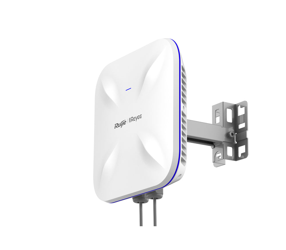 Ruijie Reyee External WiFi6 Gigabit Access Point AX1800, 574Mbps, Dual Band Up To 1201Mbps, IP68, Includes Wall / Pole Mount (Up To 100M Range) **PoE ONLY**