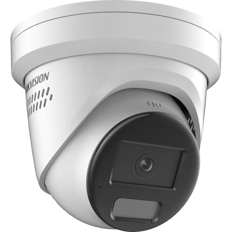 Hikvision 4MP IP Pro Series Turret Camera, LiveGuard, ColorVu, AcuSense, Perimeter, Face Capture, 2.8mm, 130dB WDR, 30m White Light, POE / 12VDC, IP67, MicroSD, Built-in Mic / Speaker / White Alarm Lights (Junction Box: DS-1280ZJ-PT6)