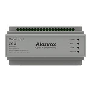 Akuvox Long Range 2W To IP Adapter, Network Controller With 1 Lan Port, 48VDC / 24VDC, (Up To Six 2-Wire Devices), DIN Mountable **REQUIRES POWER SUPPLY 48VDC2.5**