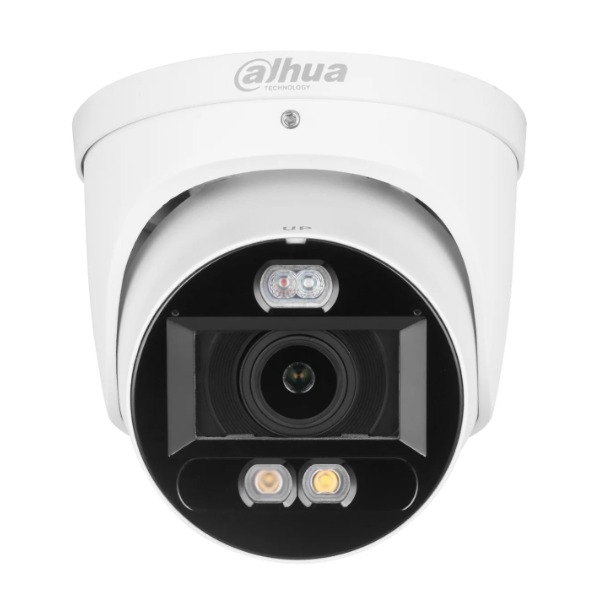 Dahua 8MP WizColor TiOC PRO Vari‑focal Eyeball WizSense Network Camera, 2.7–12 mm Motorised Lens, Smart Dual Light (IR 50 m + Warm Light 50 m), SMD 4.0, AI SSA, Perimeter Protection, One‑Tap Disarming, 12 VDC/PoE, IP67, IR/Warm Light, MicroSD up to 512 GB