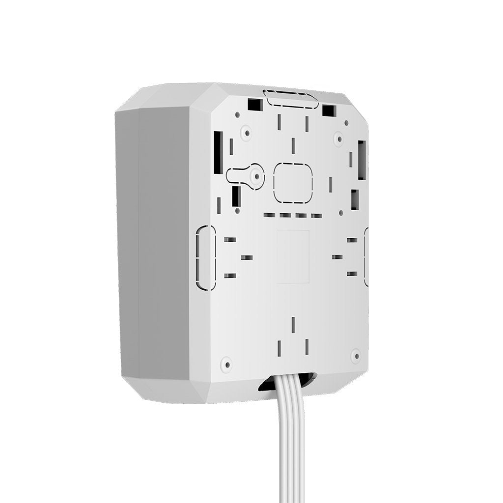 Ajax Fibra Hub Hybrid Control Panel WHITE - Dual SIM 4G / Ethernet, Up To 100 Devices Wired And Wireless Split In Any Proportion, 9 Security Groups, 50 Users, 50 Rooms, Photo Verification, Up To 25 IP Camera / NVR Support