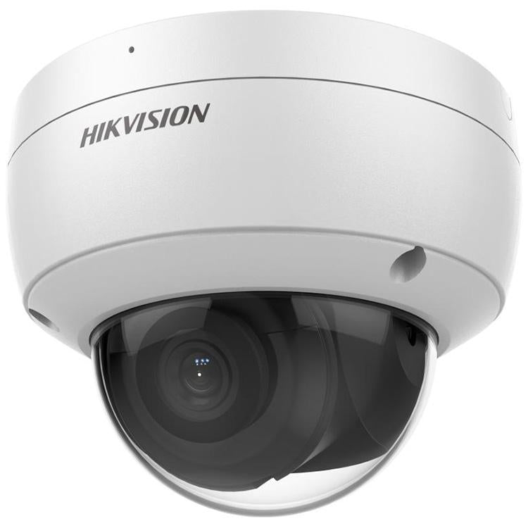 Hikvision 6MP IP Pro Series IR Vandal Dome Camera, DarkFighter, AcuSense, Perimeter, Face Capture, 2.8mm, 120dB WDR, 30m IR, POE / 12VDC, IP67, IK10, MicroSD, Built-in Mic (Wall Mount: DS-1272ZJ-120, Junction Box: DS-1280ZJ-DM46)