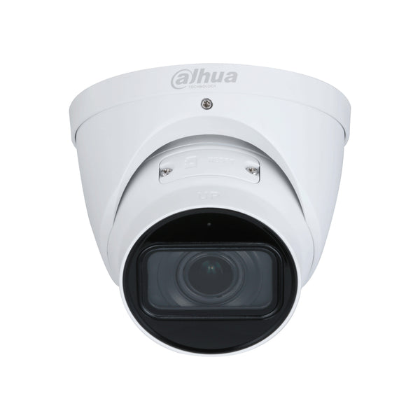 ***EOL*** Dahua 8MP IP WizSense AI Series IR Motorised Eyeball Camera, SMD 4.0, Quick Pick, AI SSA, Perimeter, Starlight, 2.7-13.5mm, 120dB WDR, 60m IR, POE / 12VDC, IP67, MicroSD, Built-in Mic (Wall Mount: PFB203W, Junction Box: PFA130-E)