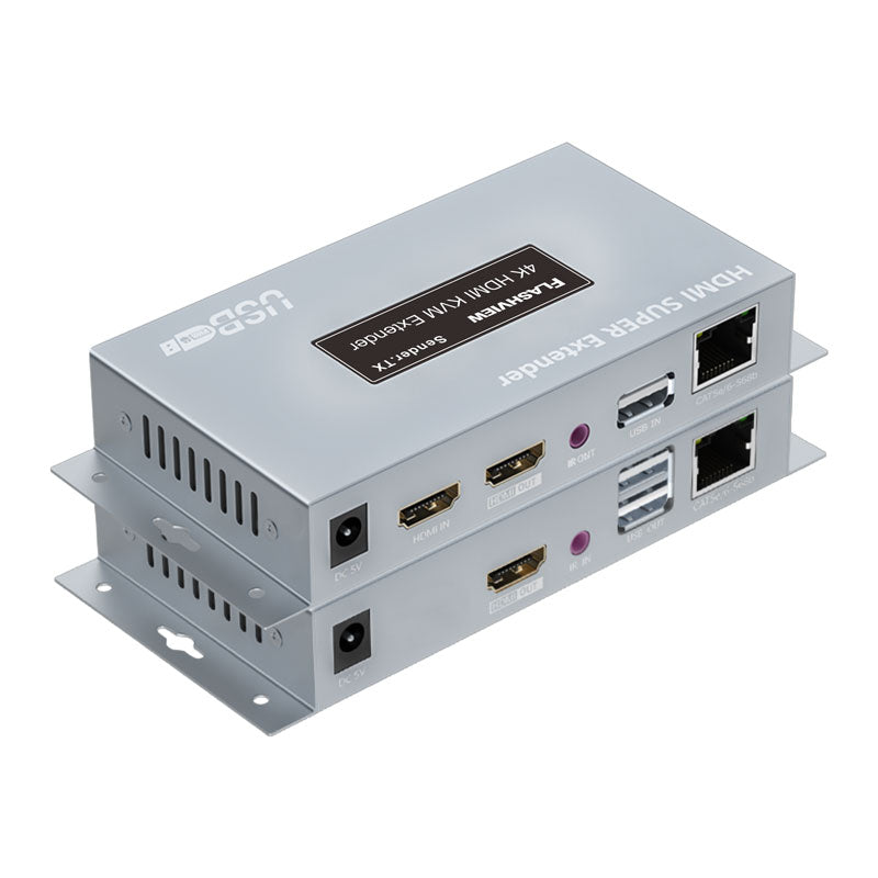 Flashview HDMI Extender With KVM Function Over CAT6, Up t00m via CAT6, (4K@30Hz HDCP1.4)