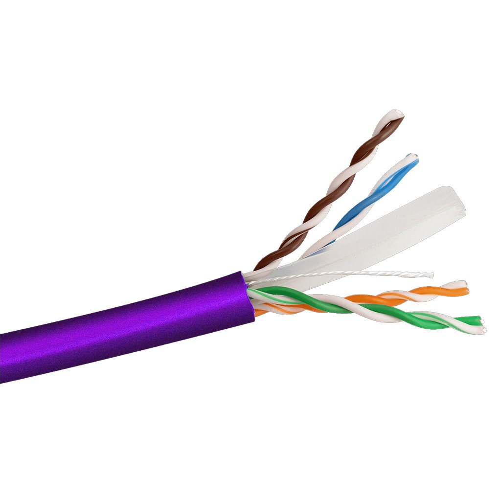 Datamaster 305M CAT6 Purple UTP Solid Cable Roller Box, Low Smoke Zero Halogen