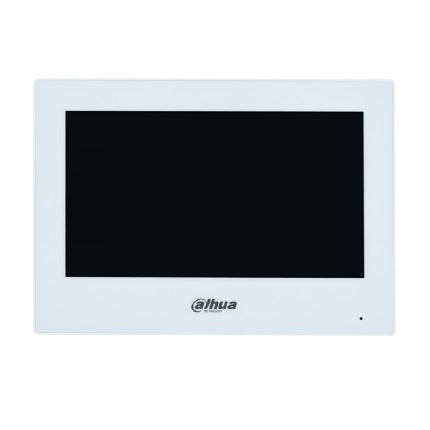 Dahua IP 7" WHITE Internal Station, Capacitive Touchscreen, IPC Surveillance, Alarm Integration, Standard POE