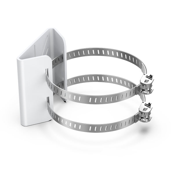 VIGI By TP-Link VMB-350 Pole Mount Bracket, Stainless Steel Straps, Aluminium Alloy Plate, Weatherproof, Adjustable Clamp Diameter, Ideal for VIGI Bullet and Turret Cameras