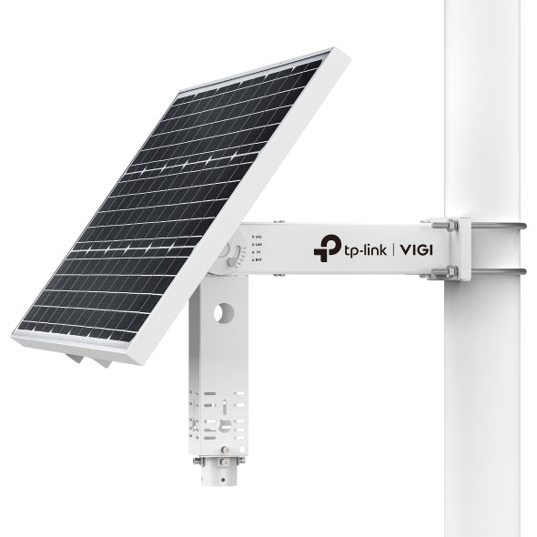 VIGI By TP-Link Intelligent Solar Power Supply System, 90W 18V Solar Panel, 30Ah 12VDC Output Battery, 500+ Cycles, Intelligent Auxiliary Heating, -30°C to 60°C Operating Range, RJ45 Ethernet, Load Control, Battery Overtemperature Protection, Battery Le