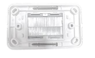 Zankap Clipsal 2000 Compatible 2in1 Combo Bull Nose Drop Cover With Brush Wall Plate