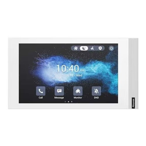 Akuvox IP / 2-Wire 7" WiFi Video Handsfree Standard Internal Unit, With 1 x Inbuilt Dry Contact Relay Output, 48VDC **WHITE** (Desk Mount: S562-DMT) Linux Version