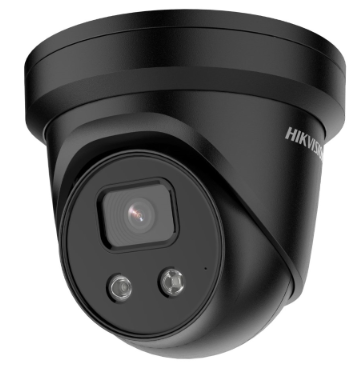 Hikvision 8MP IP Pro Series IR Turret Camera, DarkFighter, AcuSense, Face Capture, 2.8mm, 120dB WDR, 30m IR, POE / 12VDC, IP67, MicroSD **BLACK** (Junction Box: DS-1280ZJ-PT6)