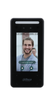 Dahua* FACT Access Control Terminal With 4.3" LCD Screen, Supports Face / Card / Password Unlock, 6,000 User Library, 150,000 Record History, 1 x Wiegand / 1 x Exit Button / 1 x Door Status / 1 x Lock Control