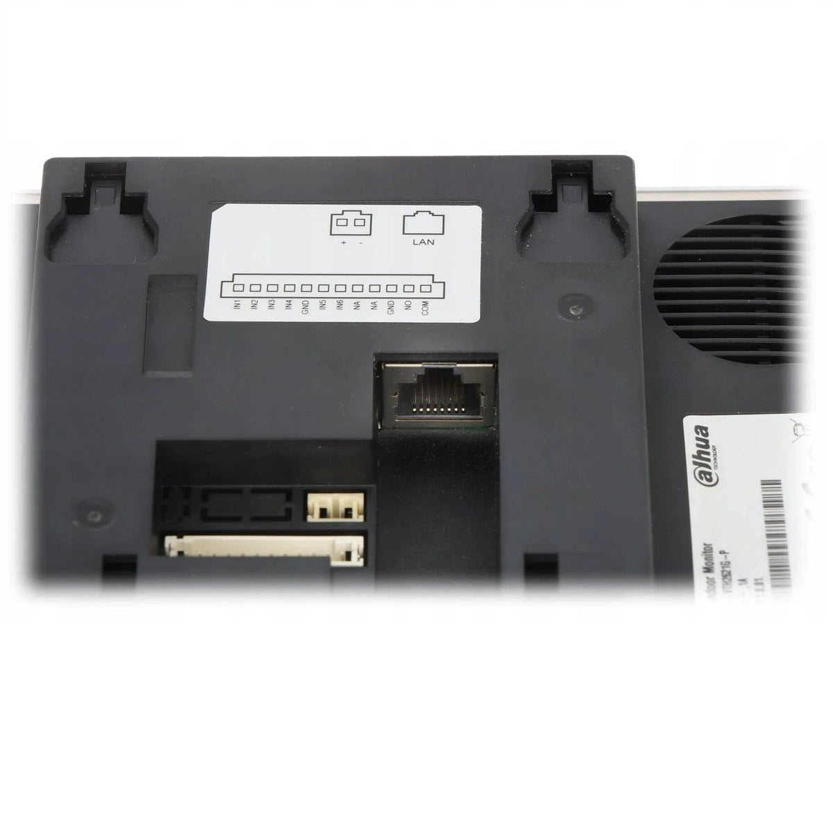 Dahua IP 7" BLACK Internal Station, Capacitive Touchscreen, IPC Surveillance, Alarm Integration, Standard POE