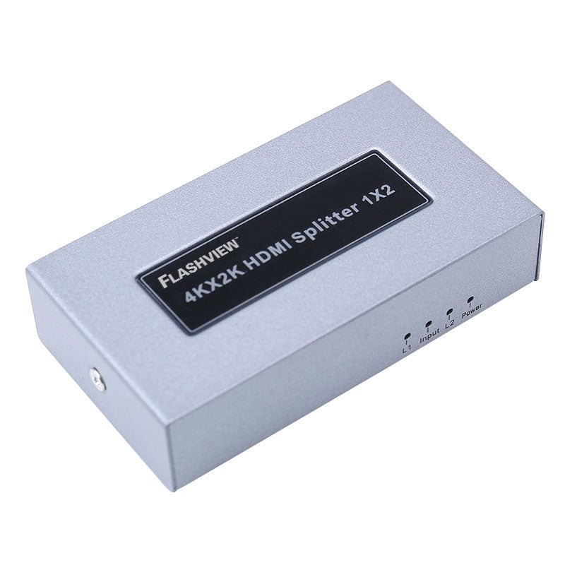 Flashview 2-Way 4K HDMI Splitter, 3D & 4K Video Support, 1 x HDMI In, 2 x HDMI Out