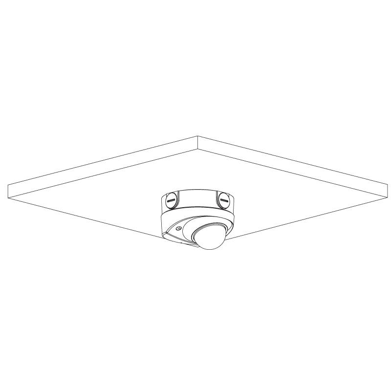 VIP Vision 4MP IP Professional AI Series IR Wedge Dome, Low Light, 2.8mm Lens, 120dB WDR, 50m IR, POE or 12VDC, IP67, IK10, MicroSD, Built-In Mic (Wall Mount: VSBKTB204W, Junction Box: VSBKTA139)