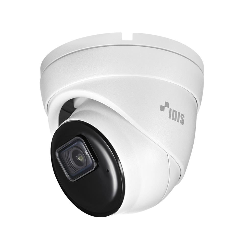 IDIS 5MP IP External IR Turret Camera, Low Light, 2.8mm, 120dB WDR, 25m IR, MicroSD, Built-in Mic, POE / 12VDC, IP66, (Wall Mount: RS-BZJ-A + RS-CXH-J, Junction Box: RS-CXH-J)